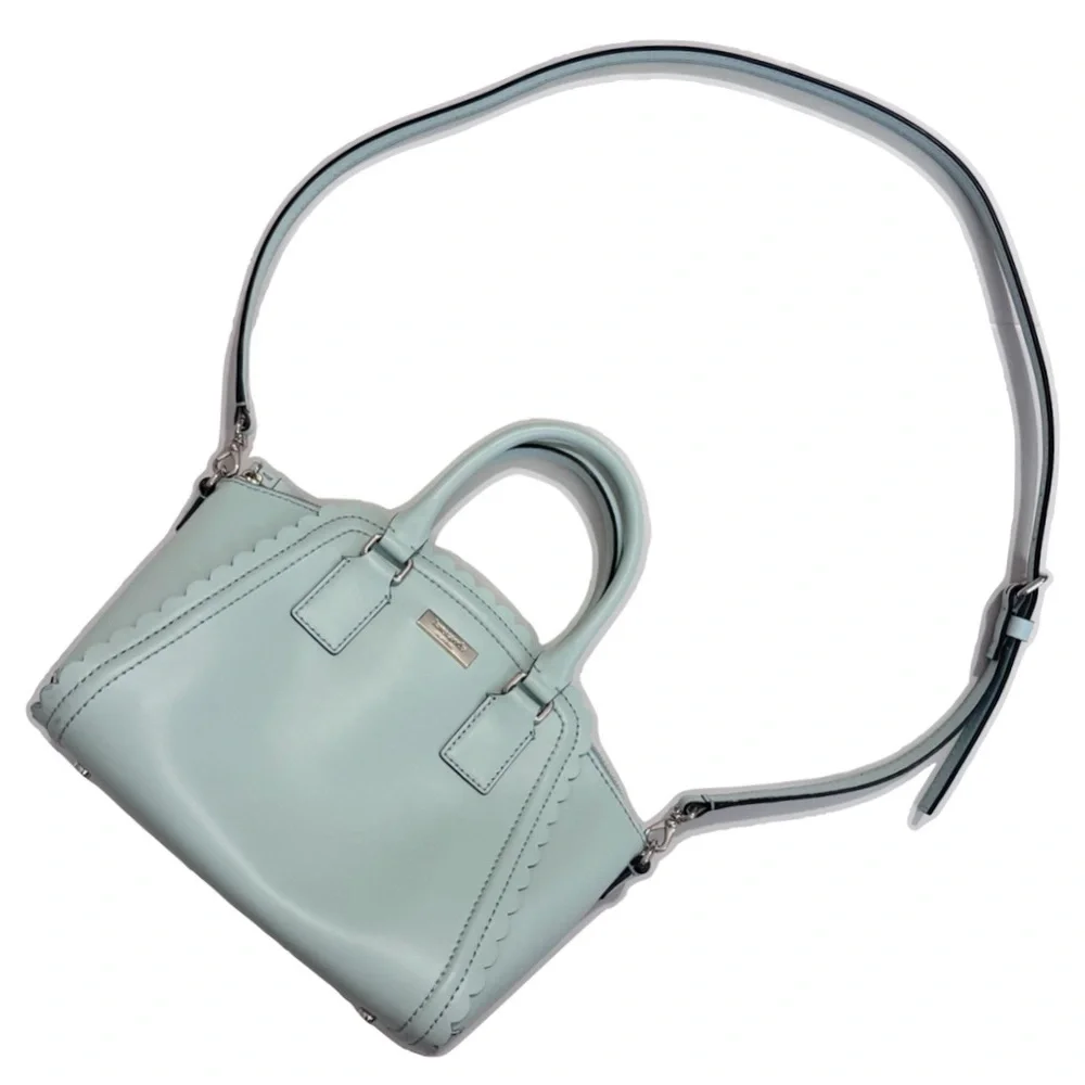 Kate Spade Bag and Dust Bag Lilac Road Marguerite Mint Scalloped Edge